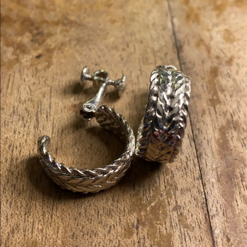 Vintage Napier Hoop Clip Earrings